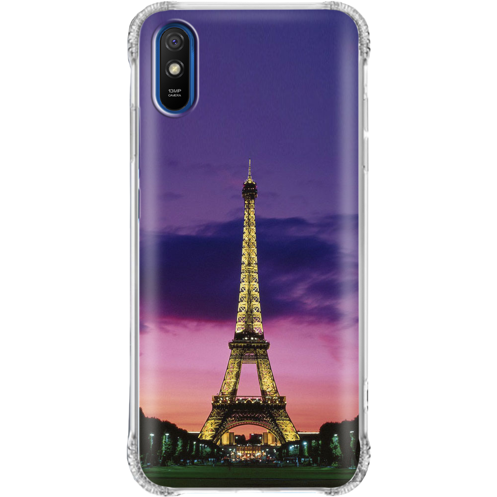 Чехол BoxFace Xiaomi Redmi 9A Полночь в Париже Прозрачный противоударный силикон (40304-up964-940304)