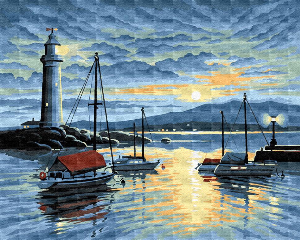 Картина по номерам Brushme Маяк и корабли (GX30317)