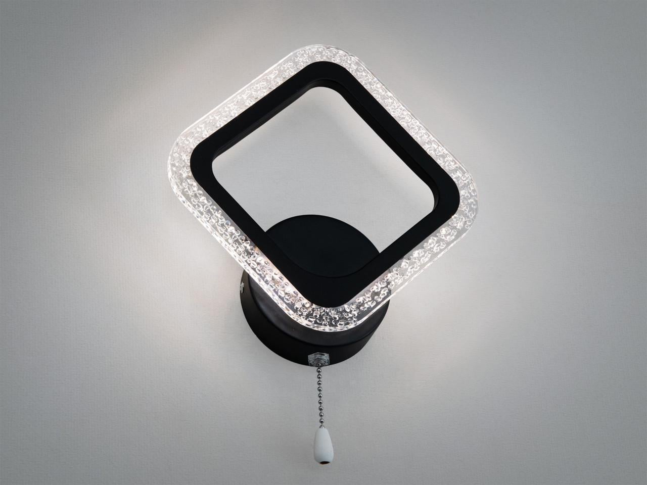 Бра светодиодное A8170-1BK 12 Вт с шнурковым выключателем Черный (A8170/1BK)