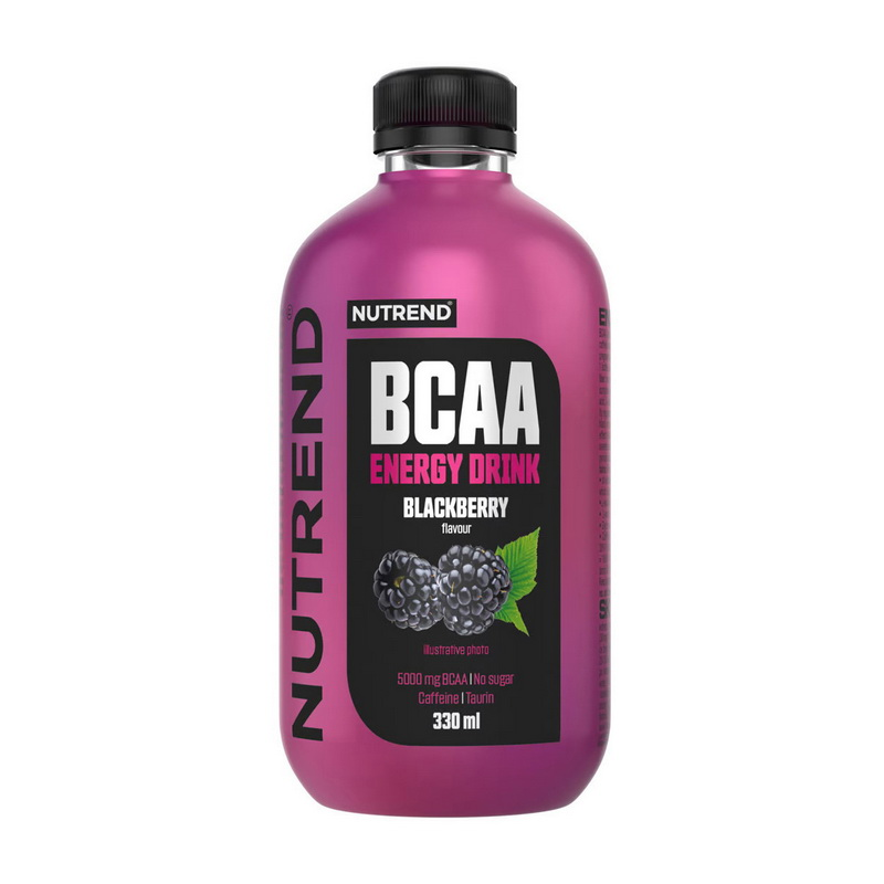 Енергетичний напій з амінокислотами БЦАА Nutrend BCAA Energy Drink 330 ml blackberry