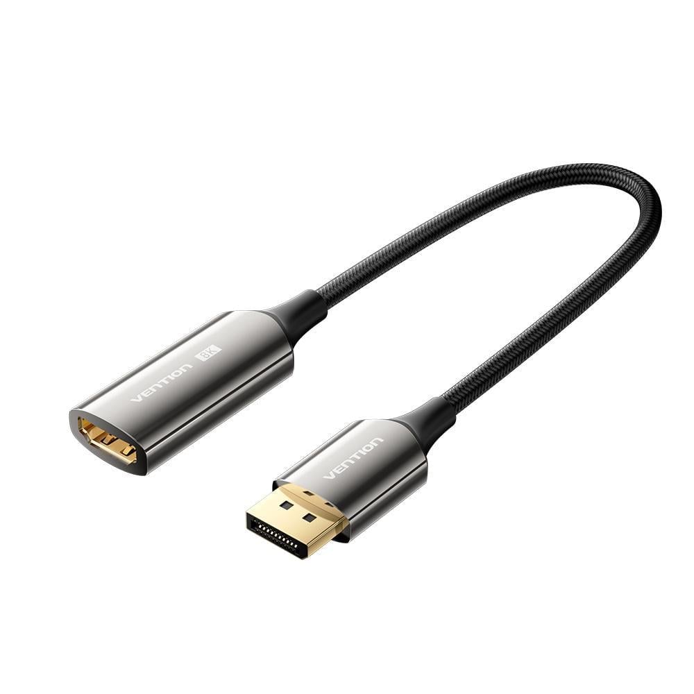 Конвертер активный Vention DisplayPort 1.4 HDMI 2.1 8K 60 Гц 0,25м Черный (HFNBC)