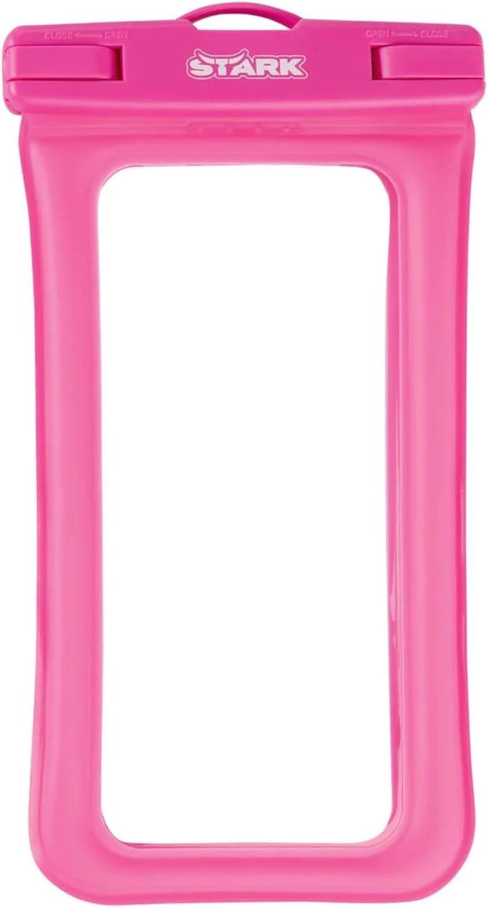 Водонепроницаемый чехол для телефона на шею Stark розовый - фото 2