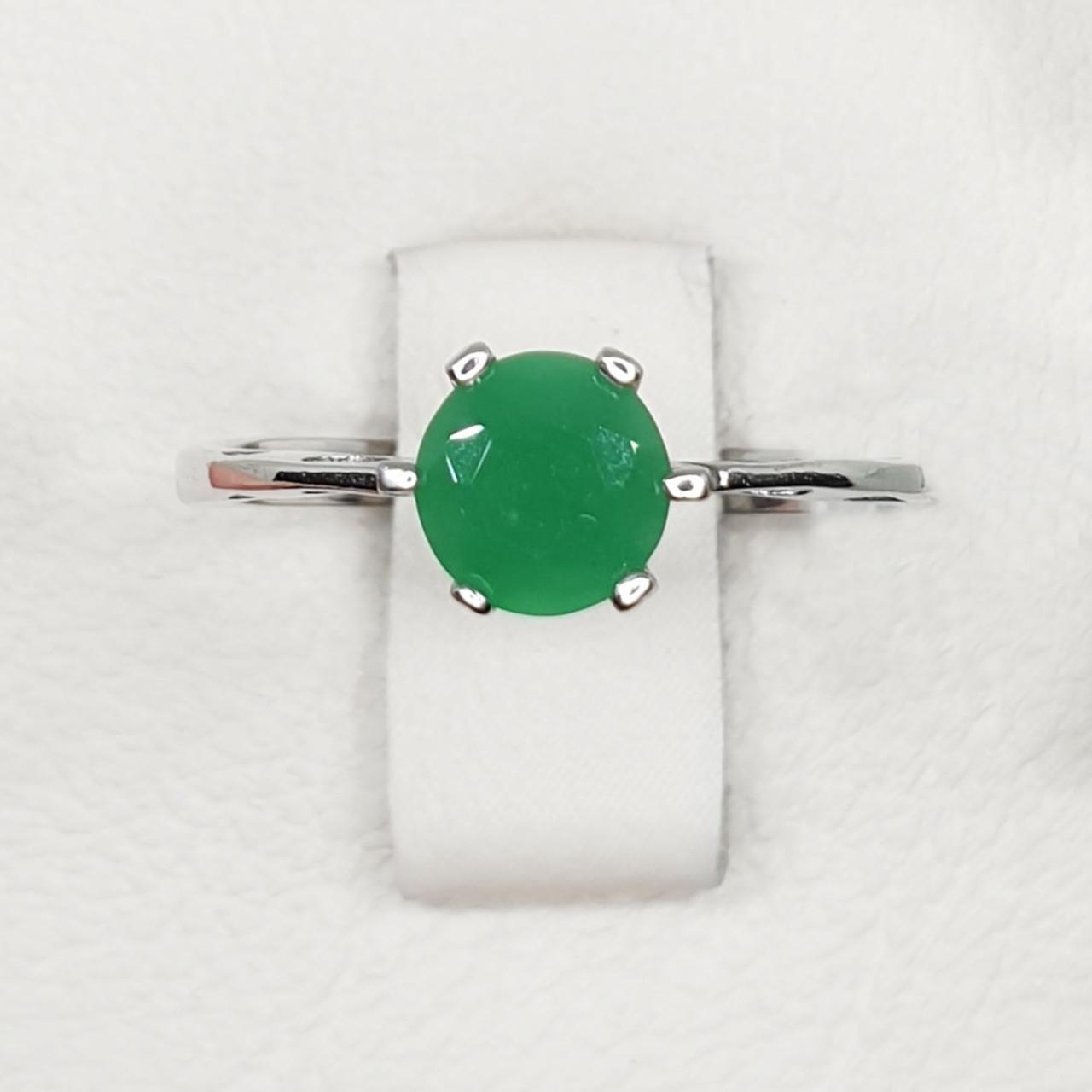 Кольцо серебряное с изумрудом р. 16,5 1,5 г (1428811901)