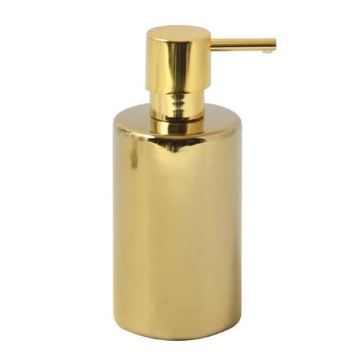 Дозатор для жидкого мыла Spirella TUBE Porcelain 300 мл Золотой (10.22508)