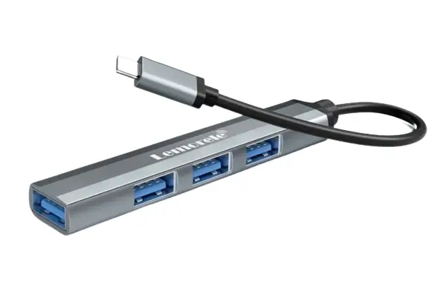 Хаб USB Lemorele USB Type-C - 4 USB 3.0/2.0 (230061)