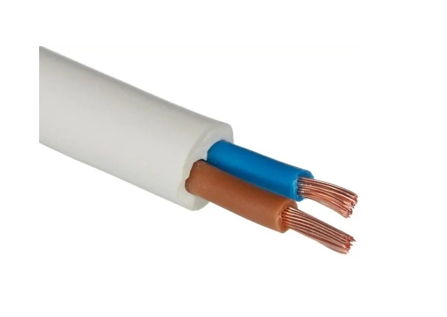 Кабель ПВС 60 м 2х1,5 мм Белый