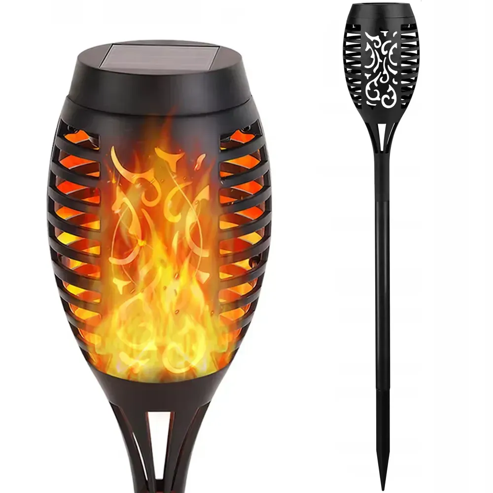 Ліхтар садовий на сонячній батареї 52 см 96LED Solar flame (234561204) - фото 2 Ліхтар садовий на сонячній батареї 52 см 96LED Solar flame (234561204) - фото 2