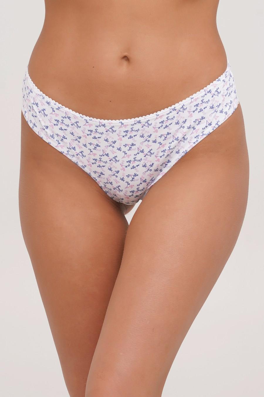 Трусики бразилиана Liabel р. 4/L Бело-синий (79885)