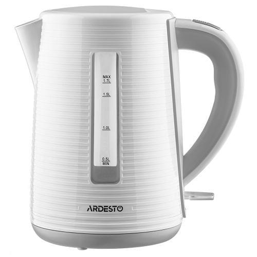 Електрочайник Ardesto White stripes EKL-F17WG пластик 2150 Вт 1,7 л Біло-сірий (585738) Електрочайник Ardesto White stripes EKL-F17WG пластик 2150 Вт 1,7 л Біло-сірий (585738)