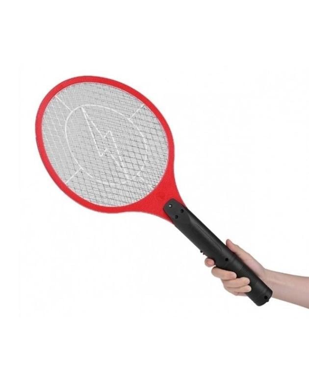 Мухобійка електрична Rechargeable Mosquito-hitting Swatter тришарова акумуляторна Чорно-червоний (bb47744d) - фото 5