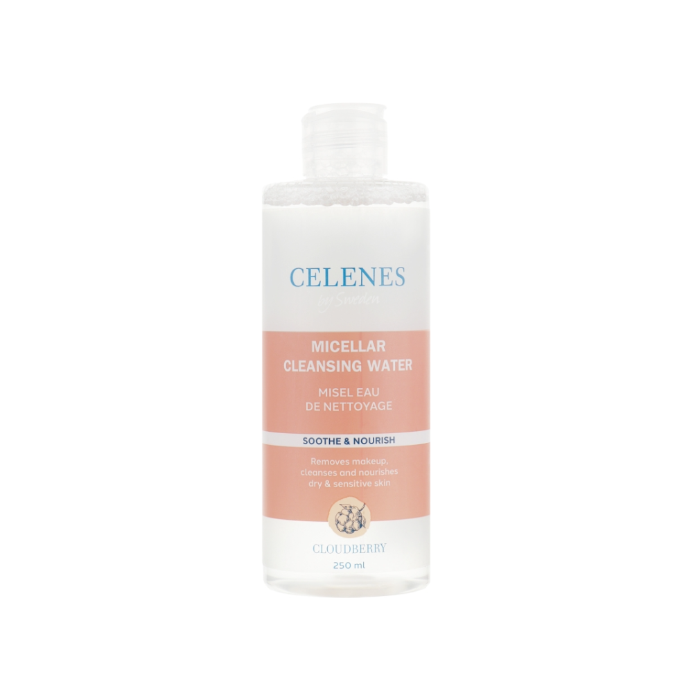 Міцелярна вода з морошкою для сухої та чутливої шкіри CELENES Cloudberry Micellar Water Dry and Sensitive Skin 250 мл (5160064)