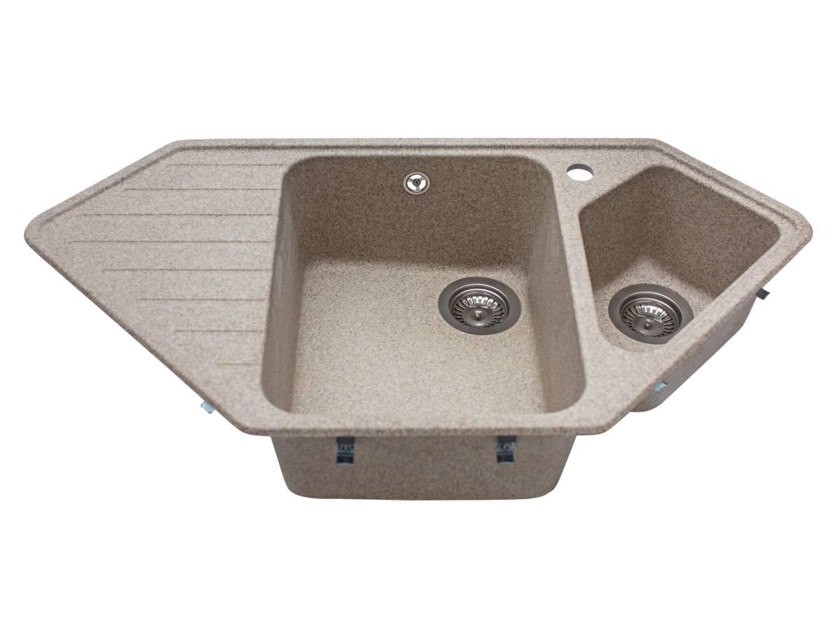 Кухонная мойка Miraggio TIRION асимметричная терра (83881)