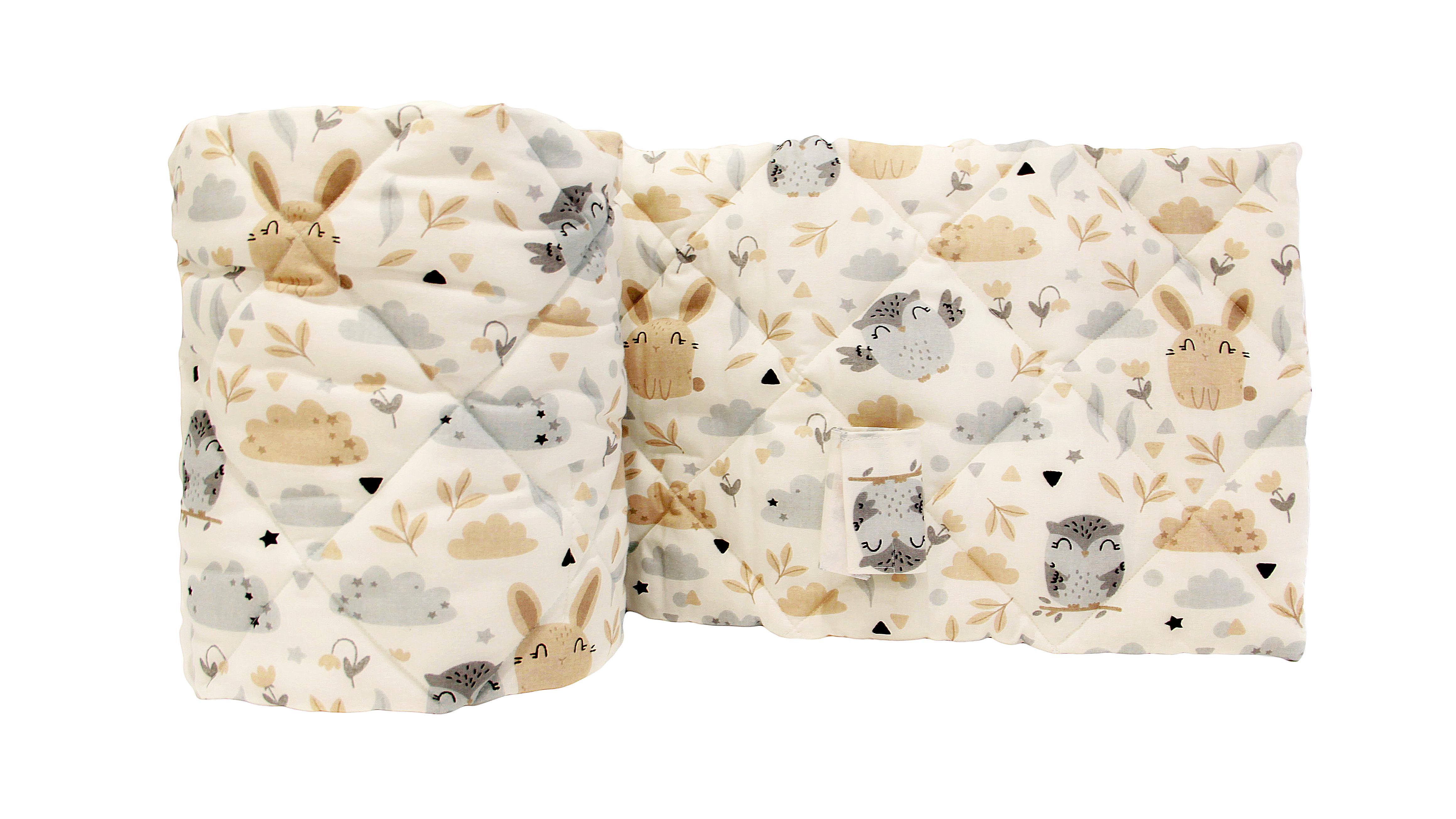 Комплект стёганных бортиков Soft Мама Уложила 2 шт 105х30 см