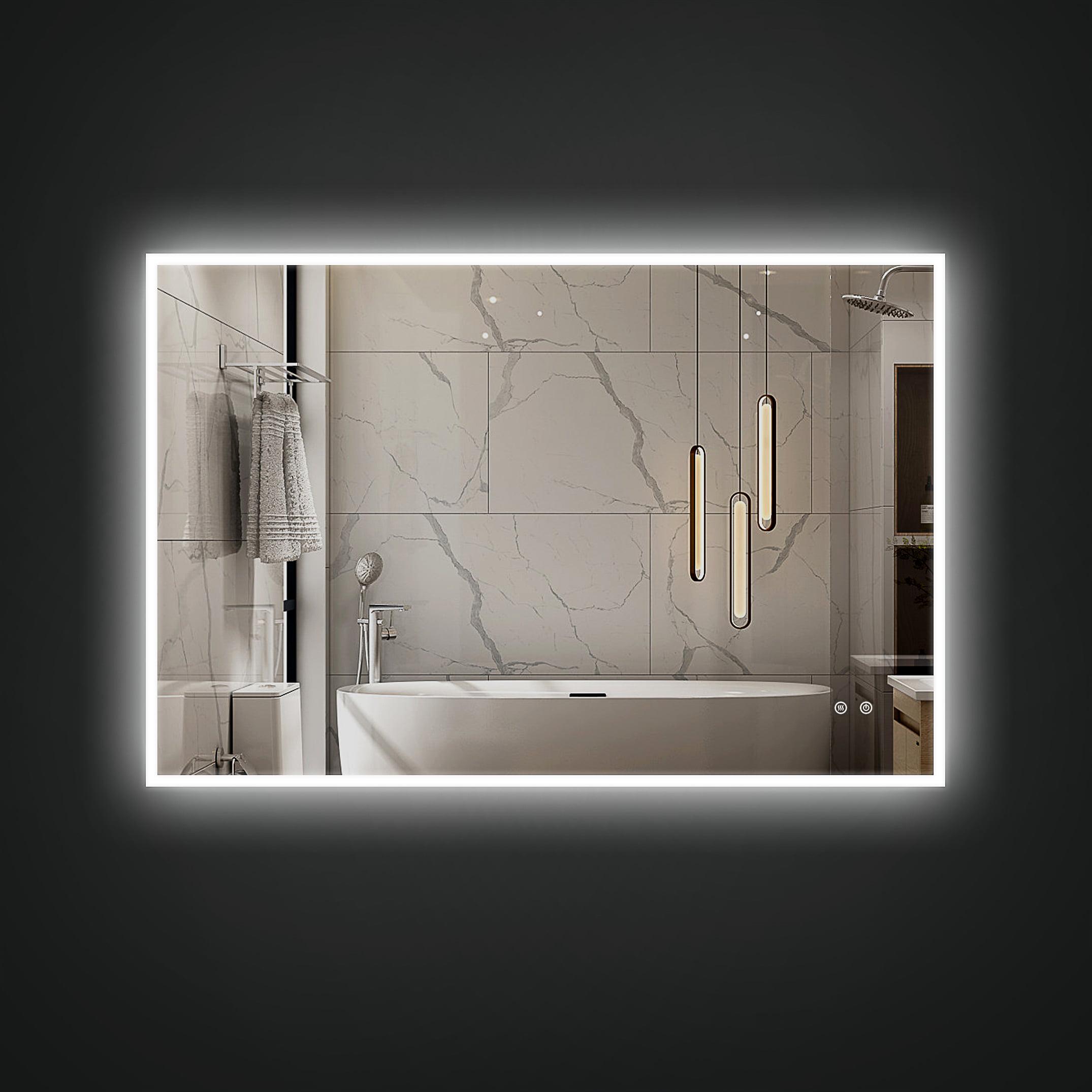 Зеркало Dim Dzerkal BRENTA с LED-подсветкой + сенсорное управление + подогрев 50х70 см (1910)