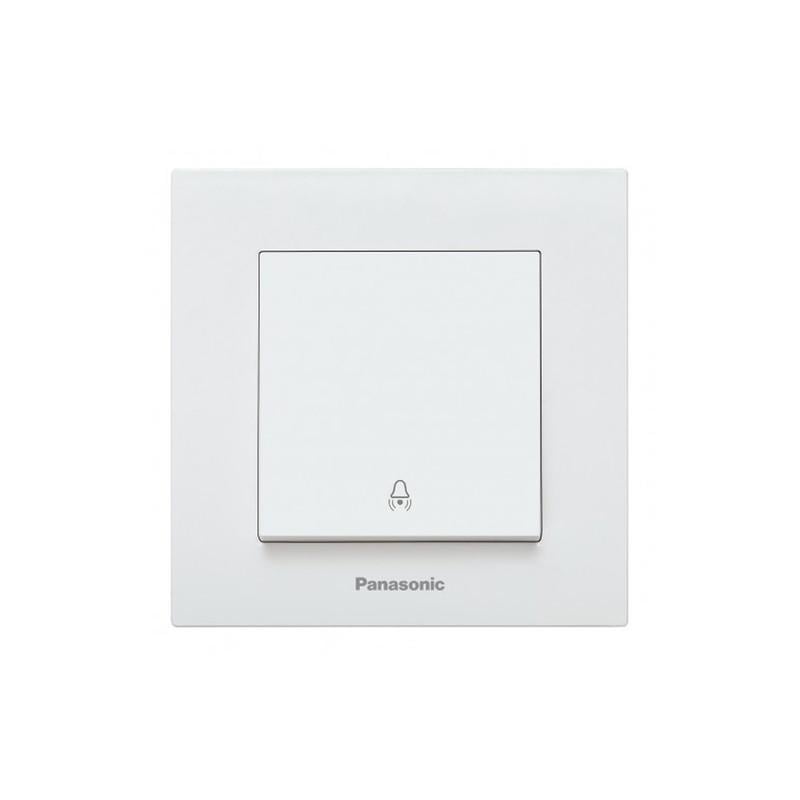 Кнопка звонка Panasonic Karre Plus 55 с рамкой ABS Белый (WDTC90192WH-UA1) Кнопка звонка Panasonic Karre Plus 55 с рамкой ABS Белый (WDTC90192WH-UA1)