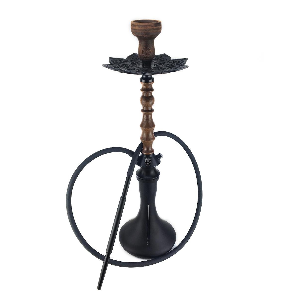 Кальян Karma Hookah 1.2 Brown колба Craft Black Matt - фото 1