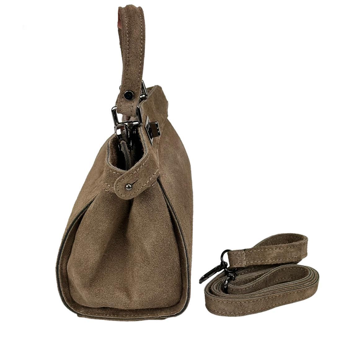 Жіноча сумка крос-боді Royal Bag F-IT-4442T замшева Тауn (8073) - фото 4 Жіноча сумка крос-боді Royal Bag F-IT-4442T замшева Тауn (8073) - фото 4