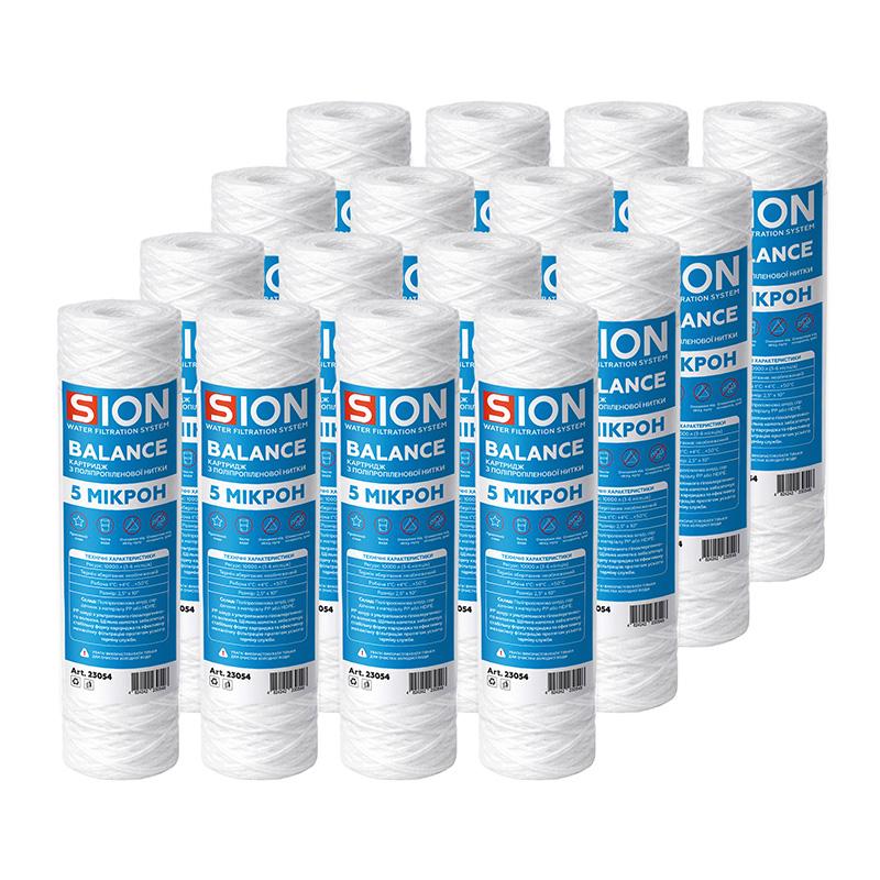 Комплект картриджей из полипропиленовой нити Sion 2,5”x10” 5 мкм 24 шт. (68036) Комплект картриджей из полипропиленовой нити Sion 2,5”x10” 5 мкм 24 шт. (68036)
