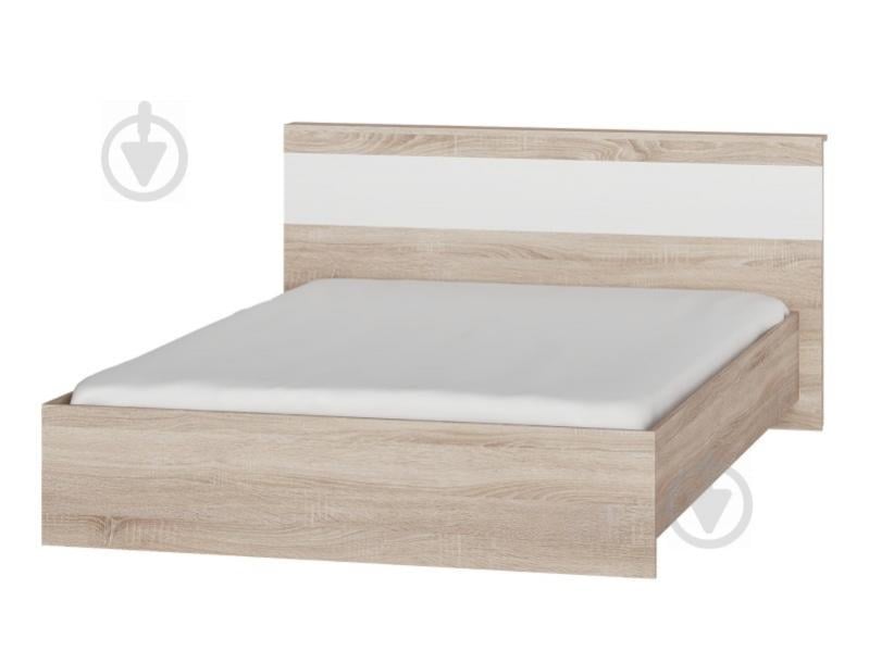 Кровать двуспальная Эверест Соната-1400 сонома + белый