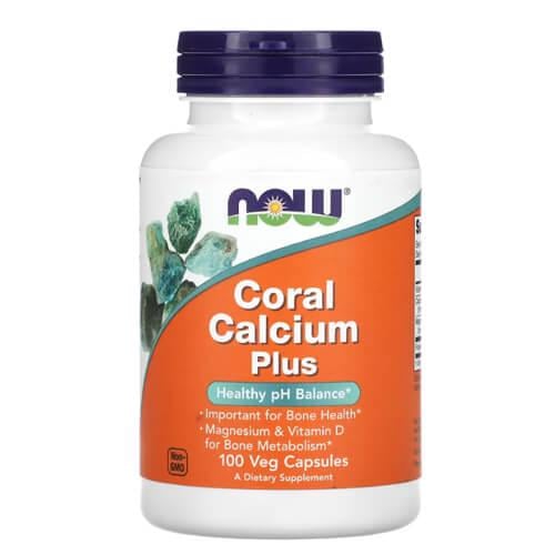 Кальций NOW Coral Calcium Plus 100 капс. (NOW-01276)