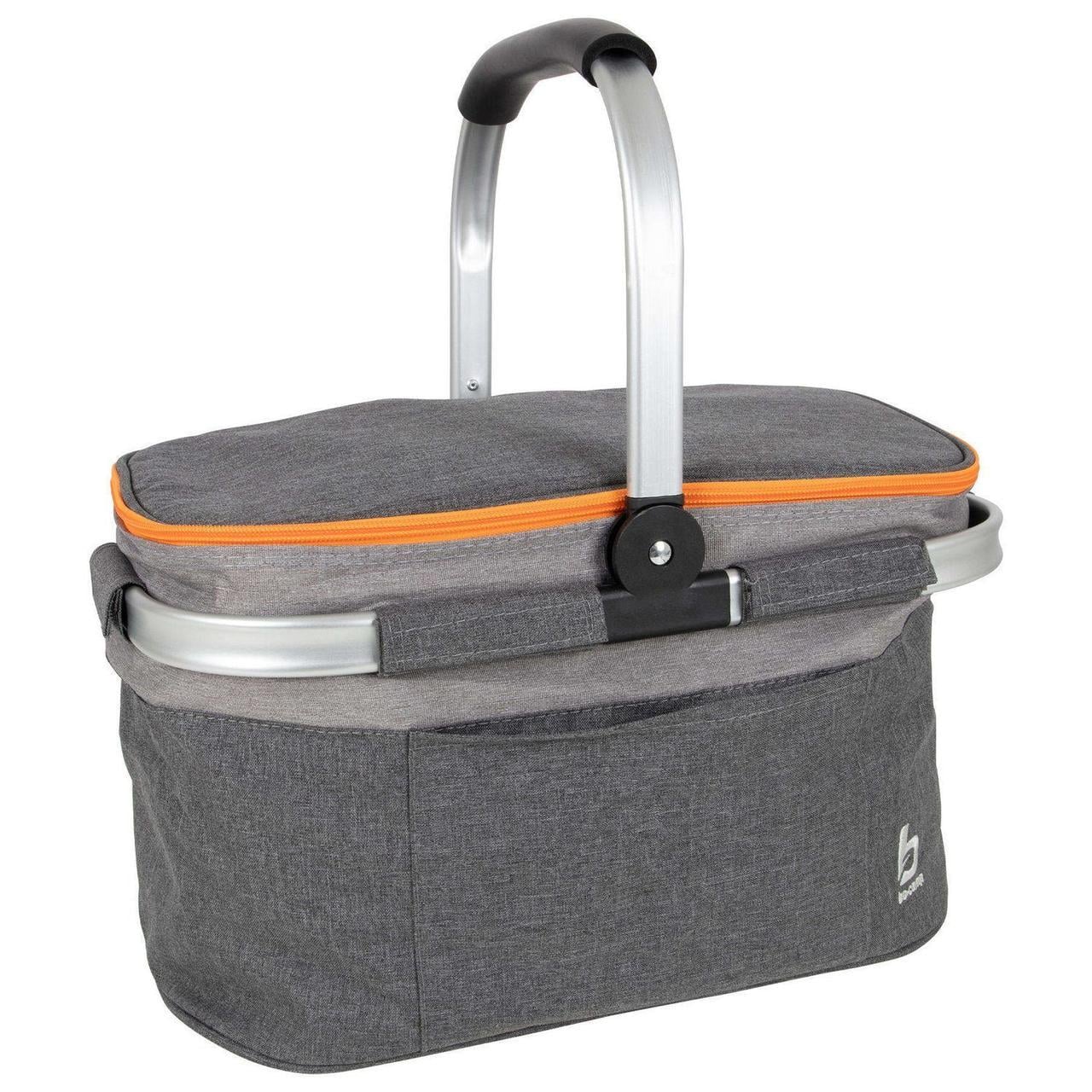 Термосумка-корзина изотермическая Bo-Camp Cooler Basket с алюминиевым каркасом 20 л Серый (DAS303298)