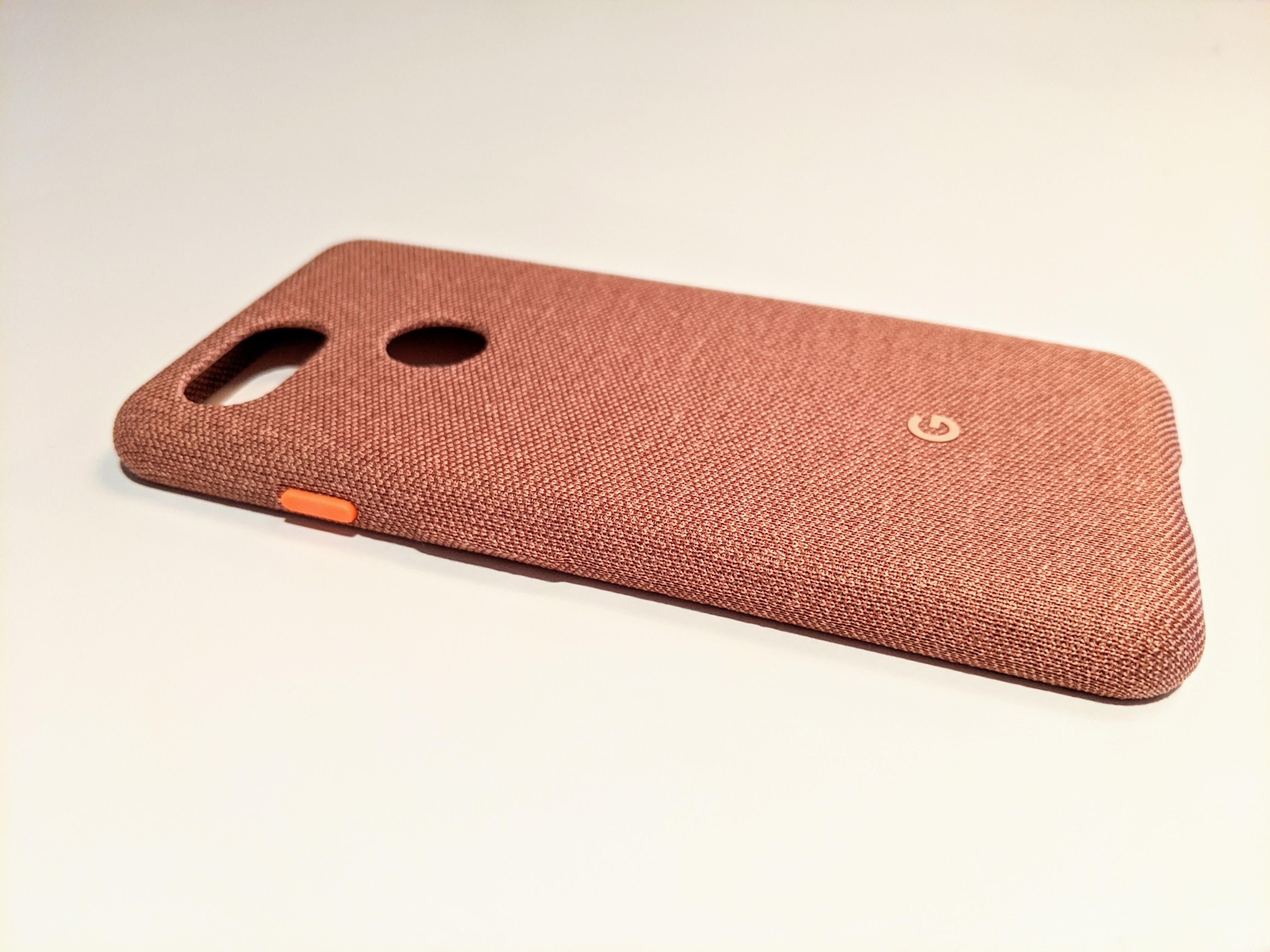 Противоударный чехол Fabric Case Soft Knit GA00492 для Google Pixel 3 (5.5") Pink Moon - фото 6