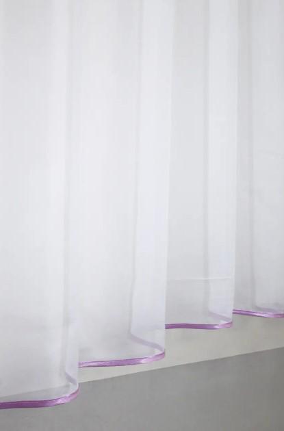 Гардина с аркой на кухню 280х170 см Розовый/Белый (036к) - фото 3