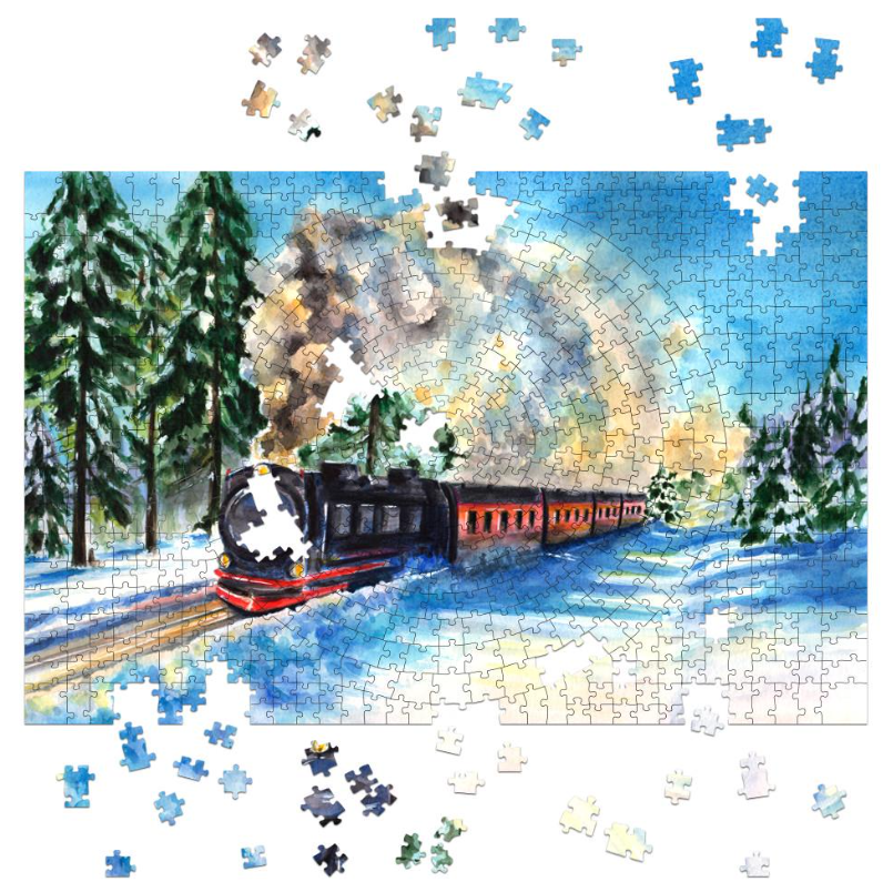 Пазл деревянный TheGravix Гарри Поттер Хогвартс Экспресс 630 деталей 57x87 cм Пазл деревянный TheGravix Гарри Поттер Хогвартс Экспресс 630 деталей 57x87 cм