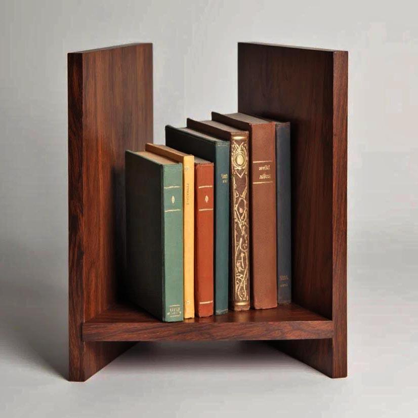 Полка книжная настольная из дерева Олеанда Терракот (КПА-040832)