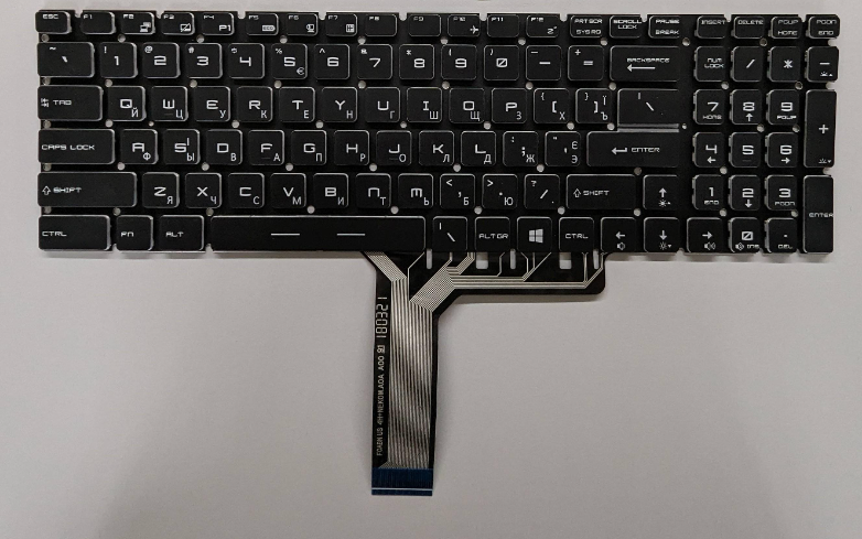 Клавіатура з RGB підсветкою MSI GT62/GT62VR/GP62/MS-16J2/PX60 (K617)