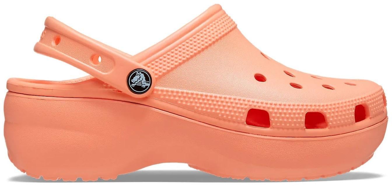 Сабо женские Crocs Classic Platform Clog M8W10 р. 40 26 см Papaya (206750)