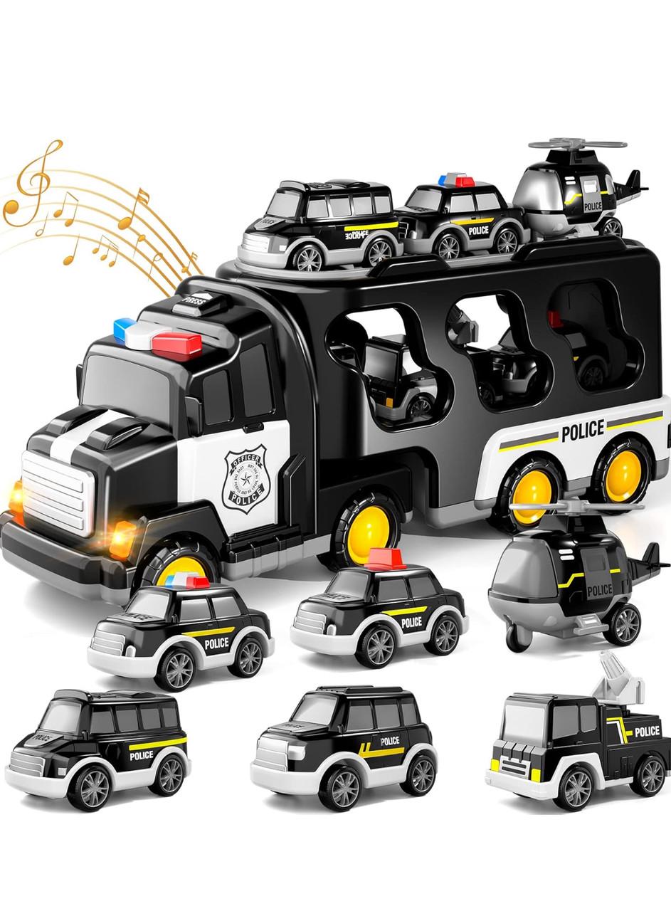 Інтерактивний дитячий трек з машинками та музичними ефектами Поліція (2764498807)