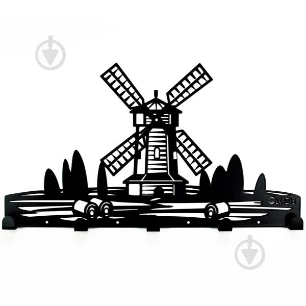 Вешалка настенная Glozis Windmill H-064 46 х 26 см Вешалка настенная Glozis Windmill H-064 46 х 26 см