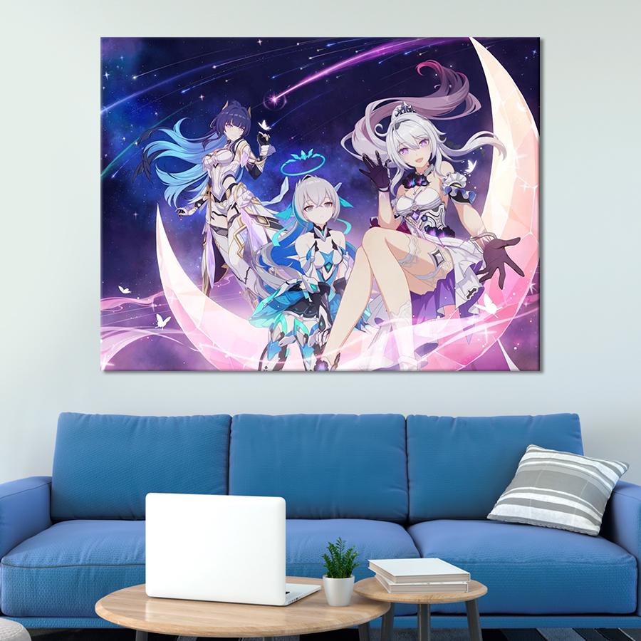 Настенний декор Постер игры Honkai Impact 107x80 см (YA-7)