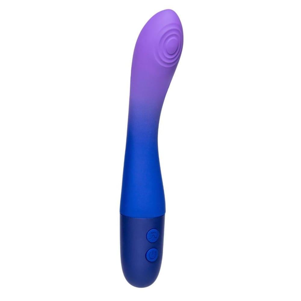 Вибратор с пульсатором Every Night Toys для точки G, сине-фиолетовый градиент Вибратор с пульсатором Every Night Toys для точки G, сине-фиолетовый градиент