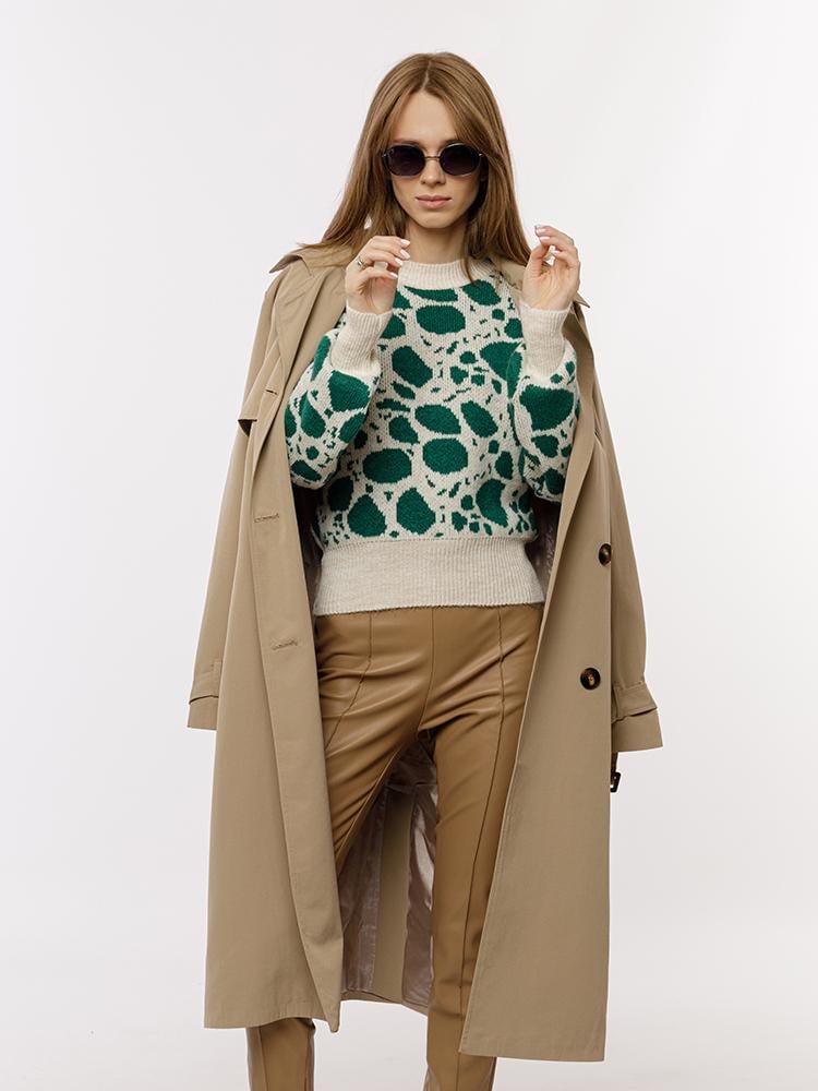 Джемпер женский р. 46 Зеленый (SKT000920427) - фото 2 Джемпер женский р. 46 Зеленый (SKT000920427) - фото 2