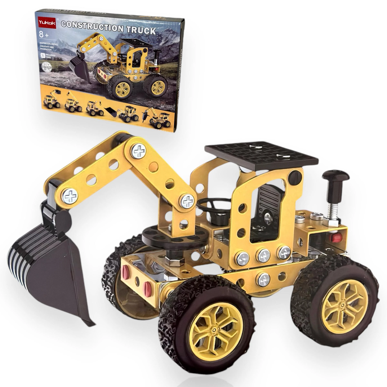 Конструктор детский металлический 114 деталей (YK667) Конструктор детский металлический 114 деталей (YK667)