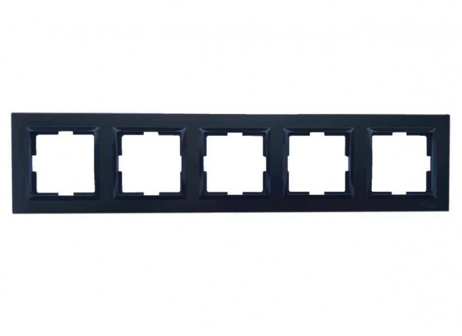 Рамка 5-я горизонтальная Luxel Jazz Черный (9125)