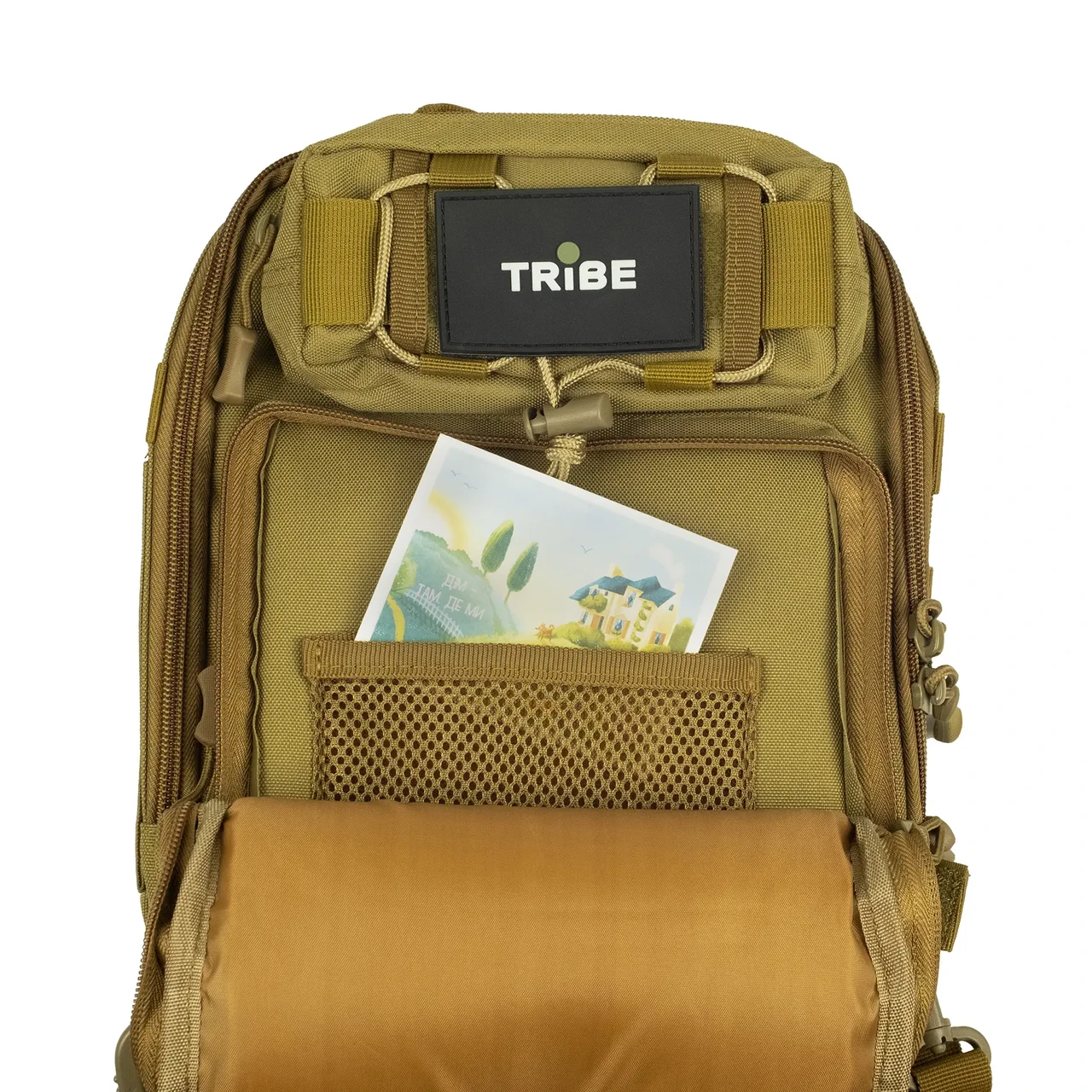 Сумка через плечо Tribe Sling Pack T-IE-0003 6,5 л Coyote (T-IE-0003-coyote) - фото 8