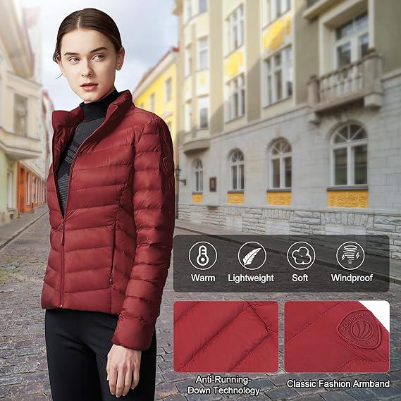 Пуховик Bosideng жіночий М Бордовий (31006*21) - фото 4 Пуховик Bosideng жіночий М Бордовий (31006*21) - фото 4