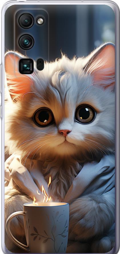 Чехол на Huawei Honor 30 Pro White cat (5646u-1920-42517) Чехол на Huawei Honor 30 Pro White cat (5646u-1920-42517)