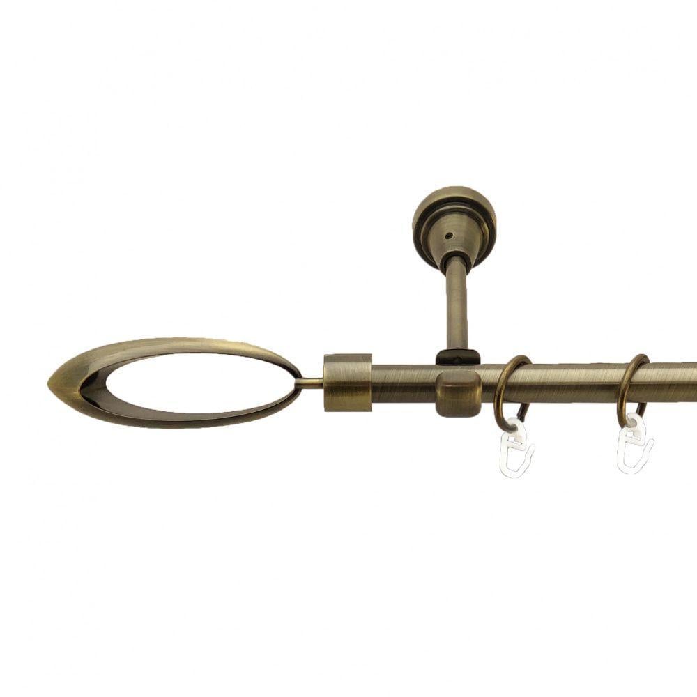 Карниз Orvit Венеция однорядный гладкий 16 мм 300 см Антик (3327867)