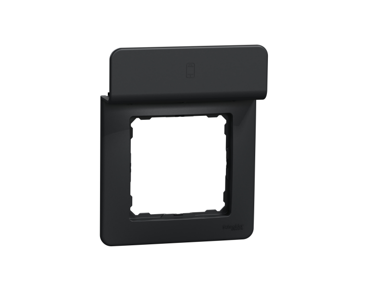 Рамка Schneider Electric с подставкой для мобильного ABS-UV Sedna Design&Element Черный (SDD314809)
