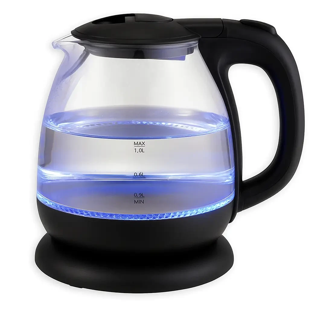 Електрочайник скляний Domotec MS-7910 1650 Вт з підсвічуванням 1 л (9835)