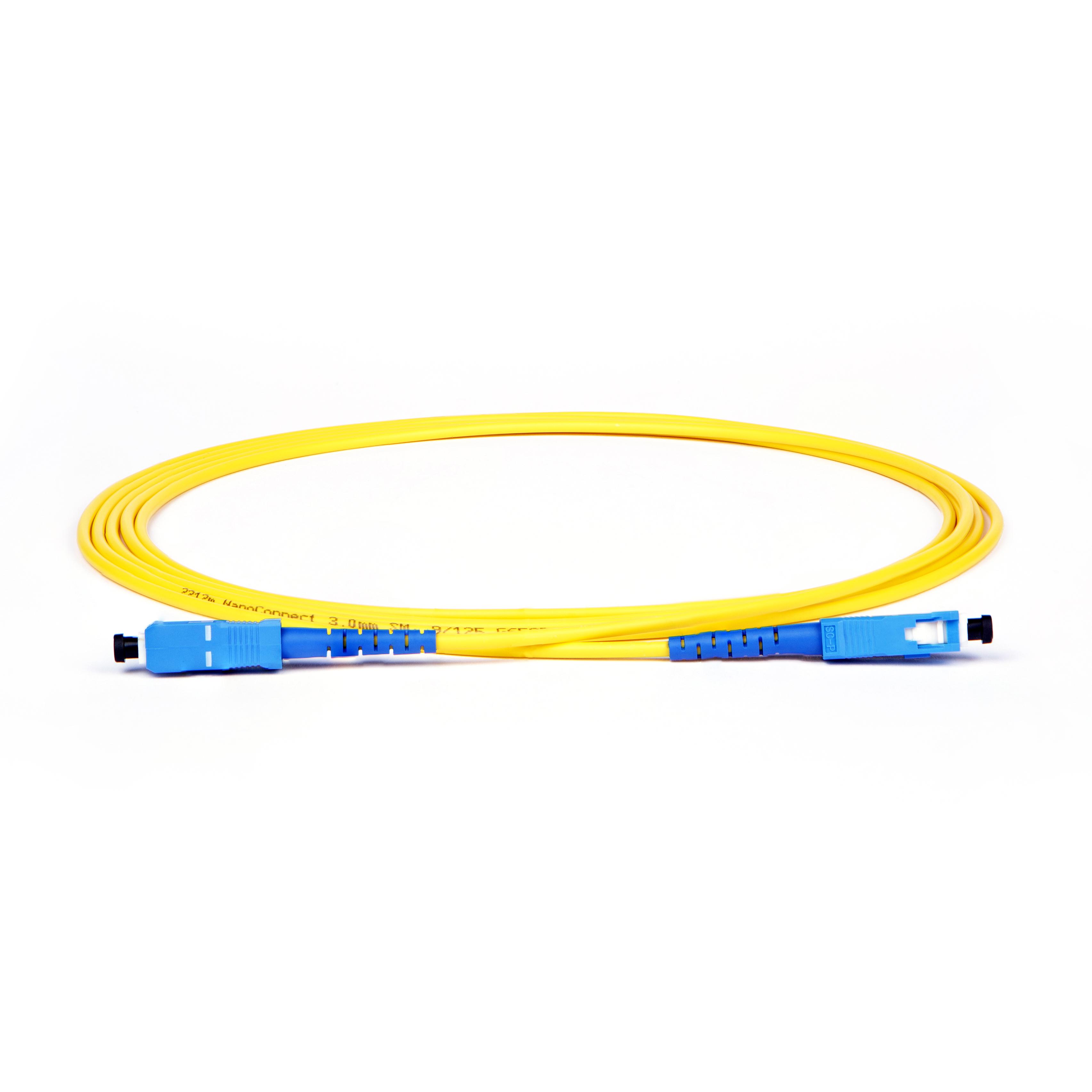 Патч-корд оптический Simplex SC/UPC-SC/UPC LSZH Singlemode G.652.D (SM) 3 мм 5 м Желтый (10310)