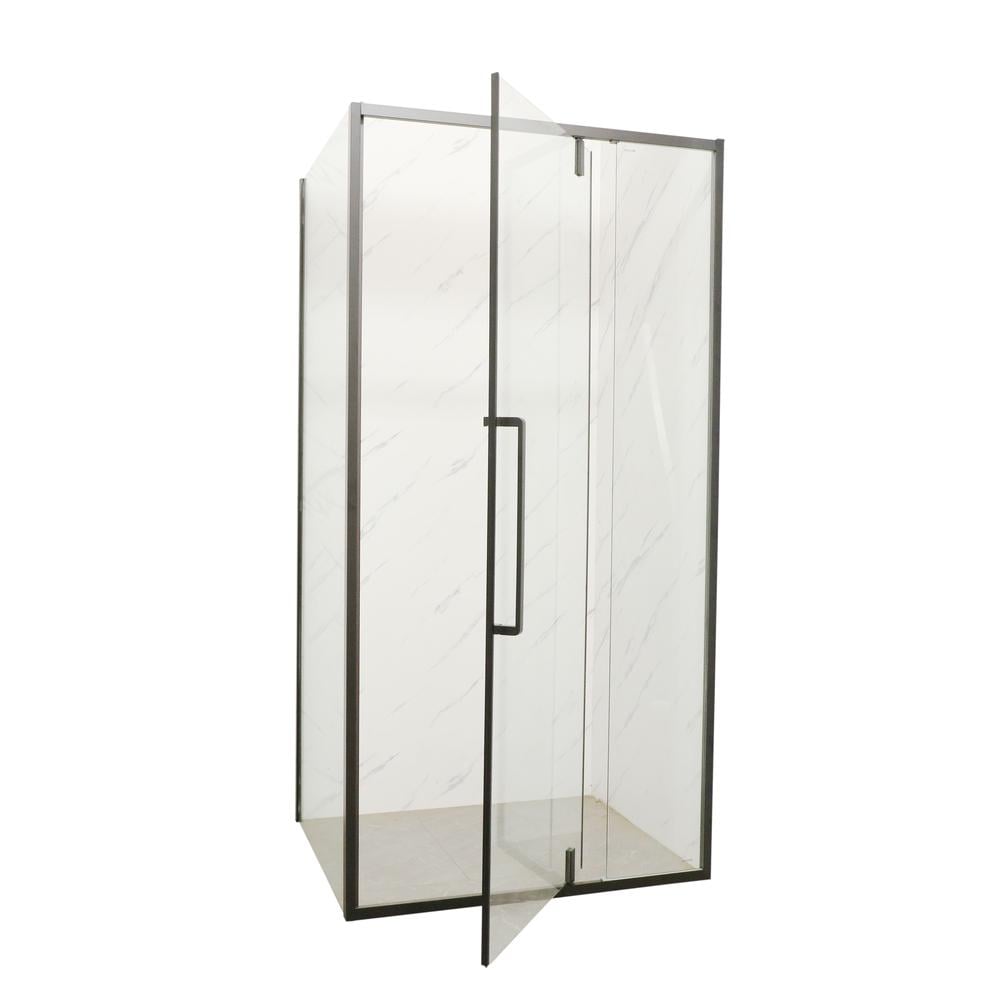 Душова кабіна MIXXUS Premium Bevel SC01-120x80x195-TR прямокутна скло без підонна 6 мм 195x120 мм Чорний матовий (OL-MI6872) - фото 2 Душова кабіна MIXXUS Premium Bevel SC01-120x80x195-TR прямокутна скло без підонна 6 мм 195x120 мм Чорний матовий (OL-MI6872) - фото 2