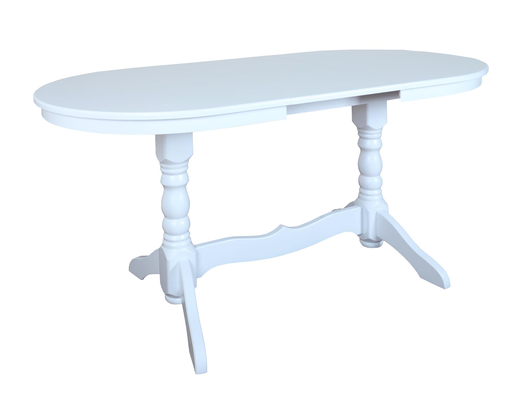 Стіл кухонний дерев'яний Гамбург розсувний 160-200 см Білий (1371077259)