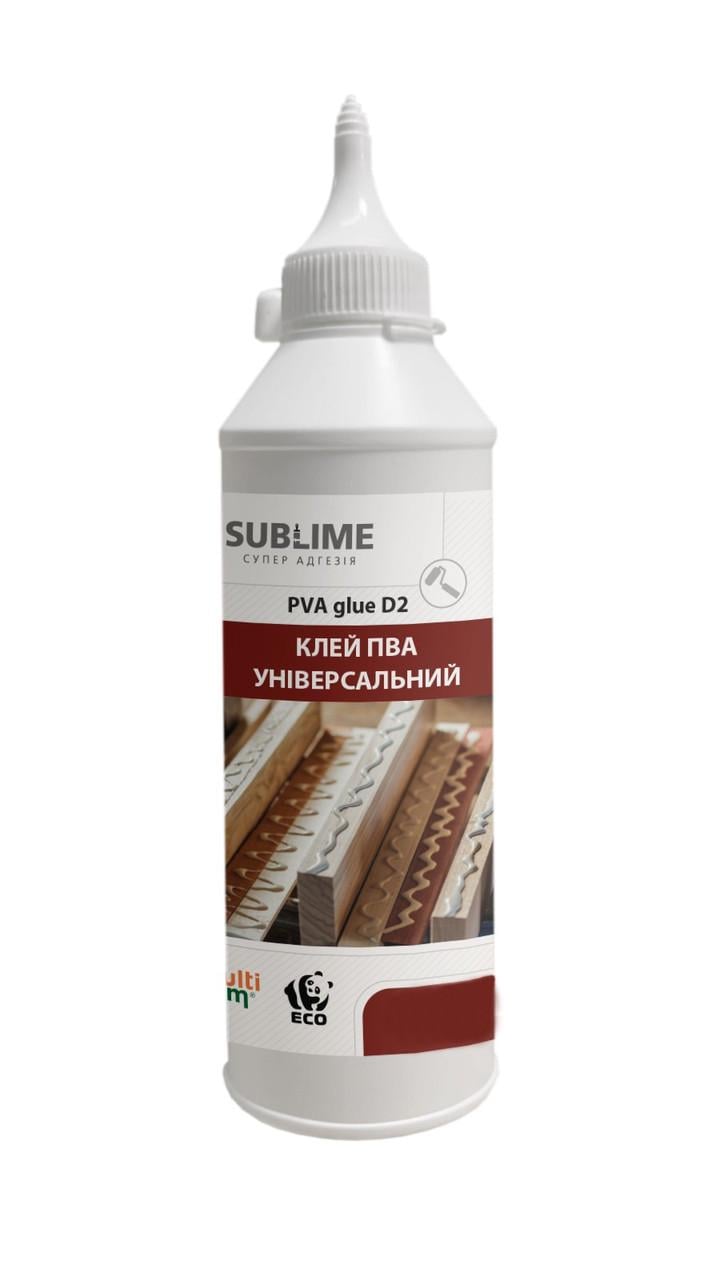 Клей ПВА універсальний D2 Sublime PVA Universal Glue 250 мл (033011) - фото 1 Клей ПВА універсальний D2 Sublime PVA Universal Glue 250 мл (033011) - фото 1