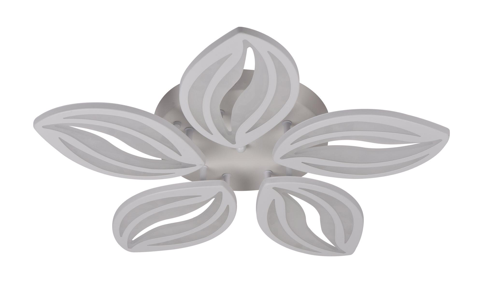 Люстра акриловая светодиодная Sirius 6044-5 WT 52W