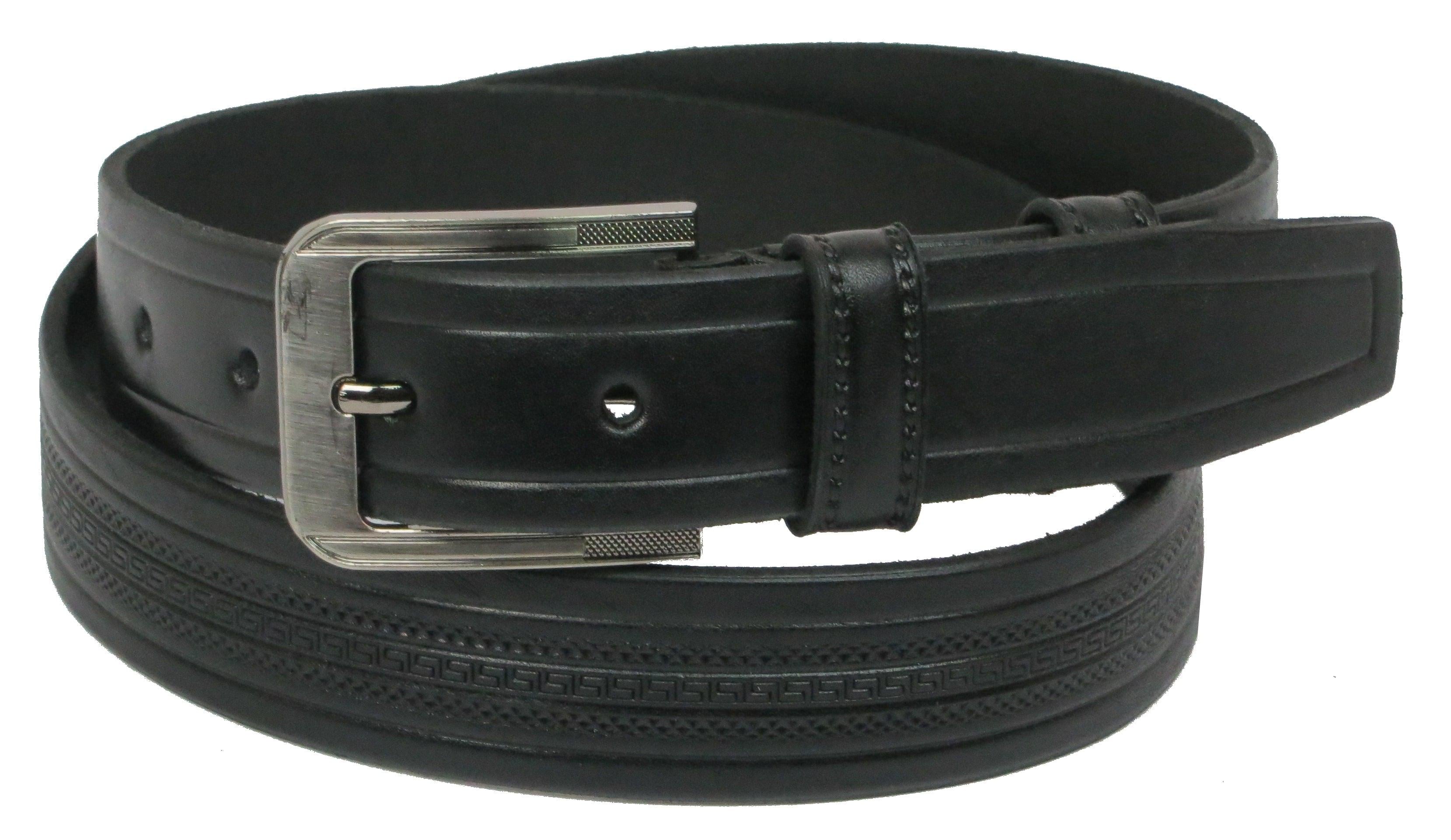 Ремень мужской Skipper кожаный Черный (1052-35)
